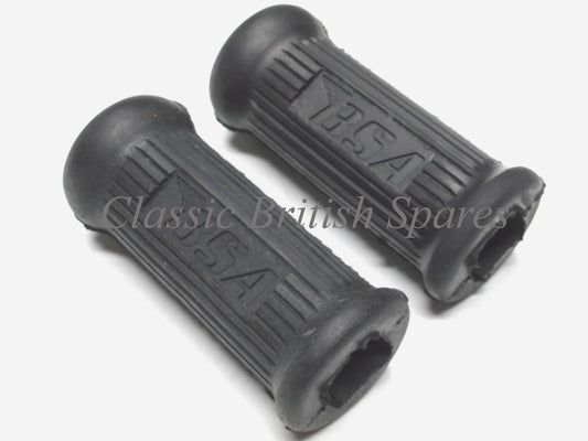 BSA Riders Short Type Rubber Footrests (1 PAIR) - 82-9608 - B44 / A65FS / A65H