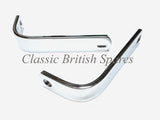 Triumph Chrome Exhaust Header Pipe Brackets (2) -70-6857 - TR6 / T120 / T140