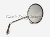 4" Round Short Chrome Mirror - 8MM - EMGO