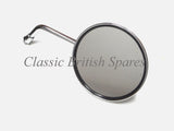 4" Round Short Chrome Mirror - 8MM - EMGO