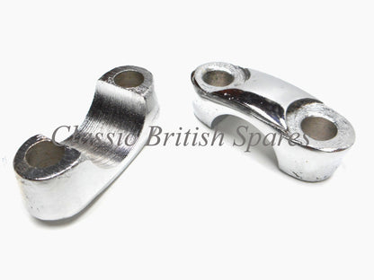BSA / Triumph Handlebar Mounting Clamps (1 SET) - 65-5333 - A65 / A10 / B25 / B31