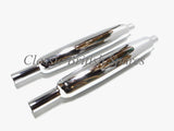 BSA Unit Twins Chrome Muffler / Silencer Set 68-2732 68-2733 1962-70 A50 A65