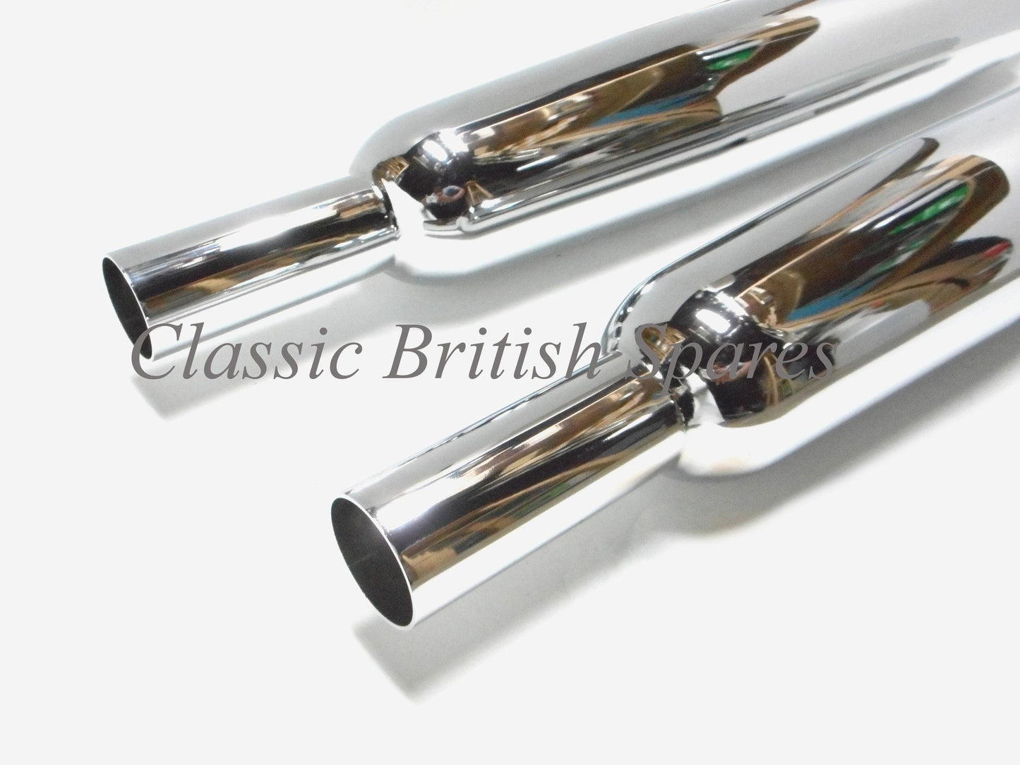 BSA Unit Twins Chrome Muffler / Silencer Set 68-2732 68-2733 1962-70 A50 A65