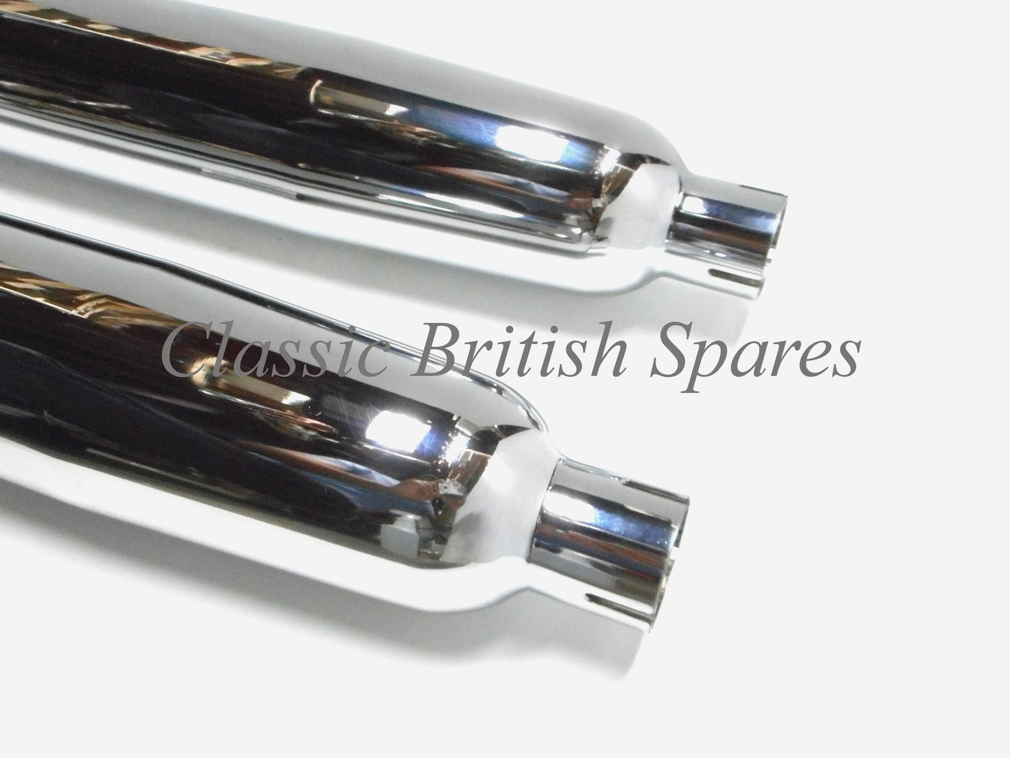 BSA Unit Twins Chrome Muffler / Silencer Set 68-2732 68-2733 1962-70 A50 A65