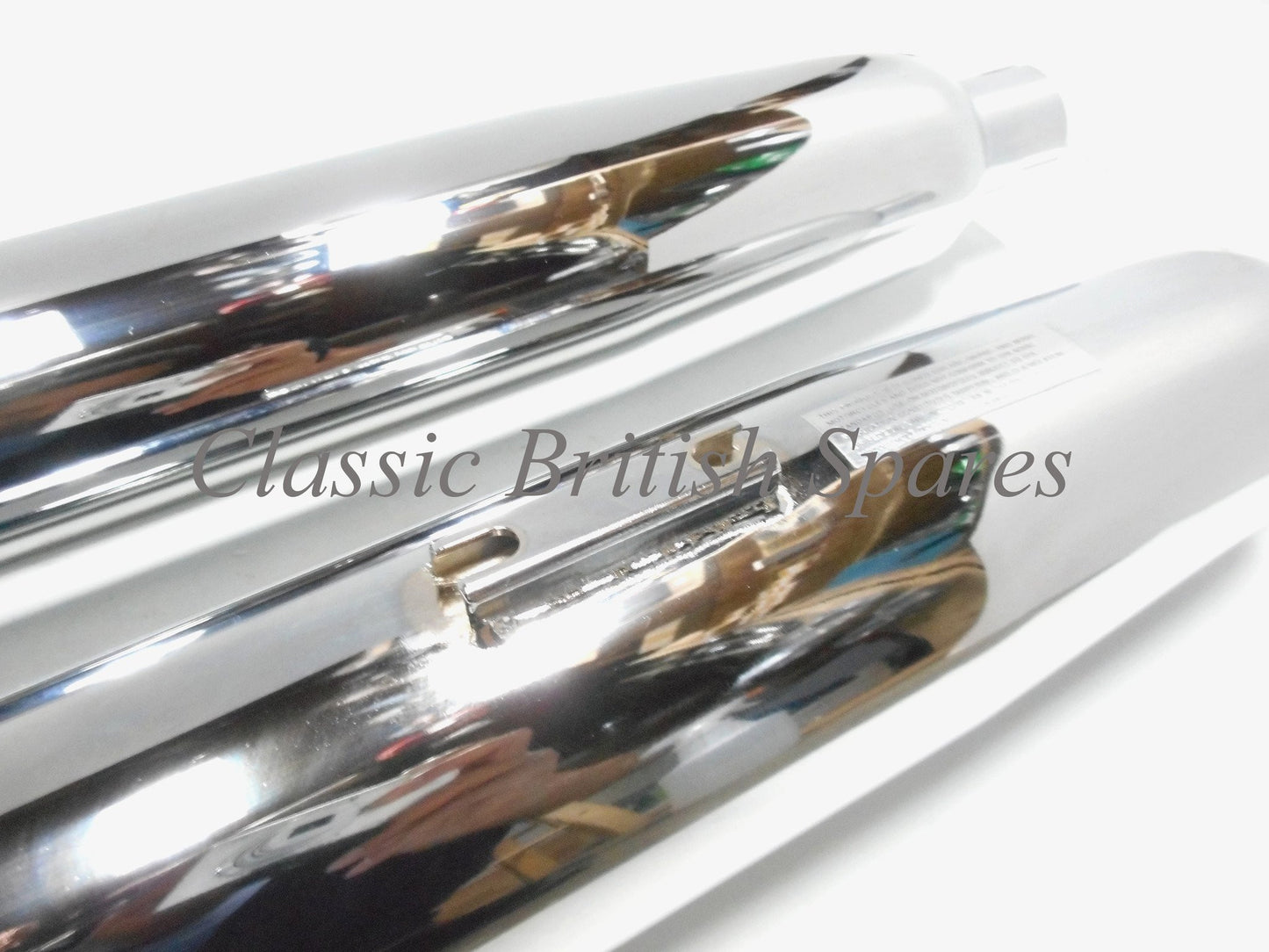 BSA Unit Twins Chrome Muffler / Silencer Set 68-2732 68-2733 1962-70 A50 A65
