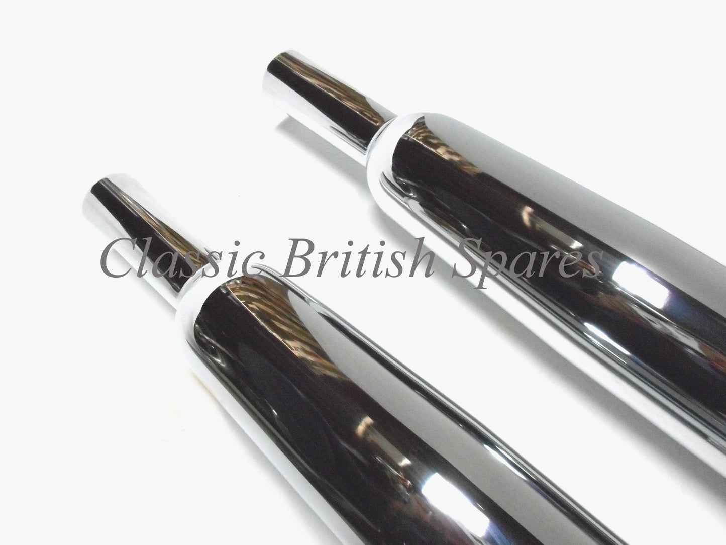 BSA Unit Twins Chrome Muffler / Silencer Set 68-2732 68-2733 1962-70 A50 A65
