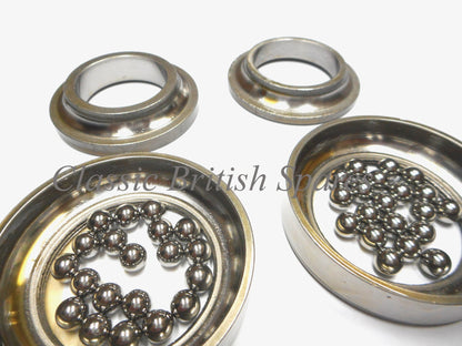 BSA Complete Steering Head Bearing Race & Cone Set - B31 B32 A7 A10 A65