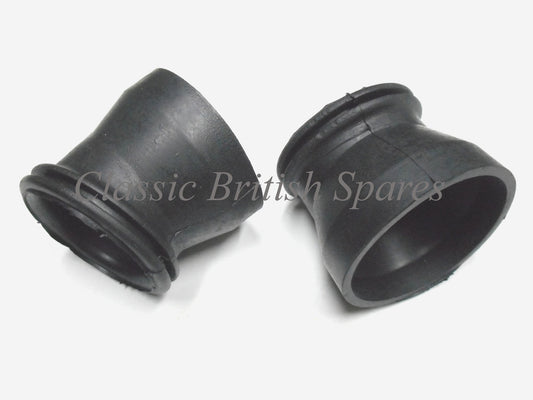 Triumph 650 / 750 Rubber Airbox Hose Connectors (2) 83-2626 - 1971-76  -T120 / T140
