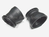 Triumph 650 / 750 Rubber Airbox Hose Connectors (2) 83-2626 - 1971-76  -T120 / T140
