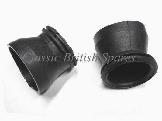 Triumph 650 / 750 Rubber Airbox Hose Connectors (2) 83-2626 - 1971-76  -T120 / T140