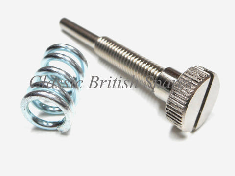 Amal Monobloc Throttle Stop Screw With Spring (1) RKC/514 - 375 / 376 / 389