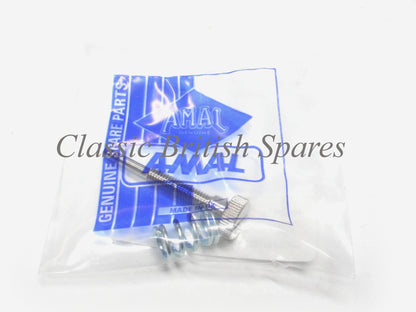 Amal Monobloc Throttle Stop Screw With Spring (1) RKC/514 - 375 / 376 / 389