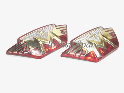 Matchless Red Gold & Silver Gas Tank Badges (1 PAIR) - 04-8499 - 1964-69