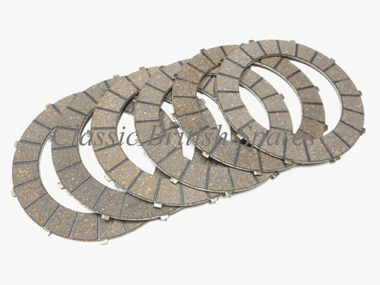 Triumph / BSA Twins Friction Drive Clutch Plates (6) - 57-4763 - 500 / 650 / 750