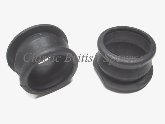Norton Commando Air Box Intake To Carb Rubber Hoses (2) - 06-2537 - 1968-74