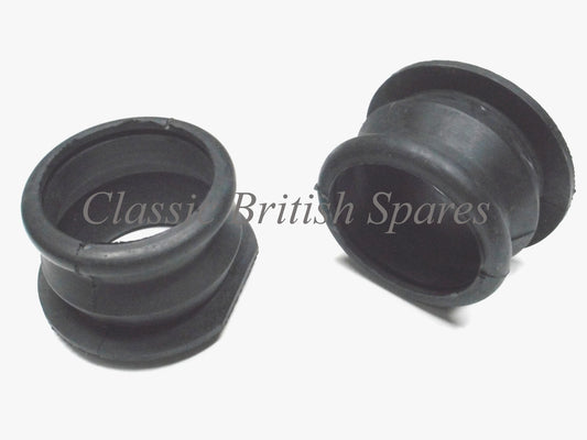 Norton Commando Air Box Intake To Carb Rubber Hoses (2) - 06-2537 - 1968-74