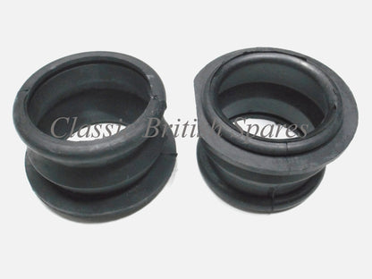 Norton Commando Air Box Intake To Carb Rubber Hoses (2) - 06-2537 - 1968-74