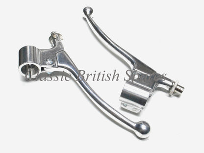 Triumph BSA Amal Style Alloy Clutch & Brake Lever Set