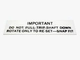 Smiths Magnetic Speedometer Trip Reset Decal (1)