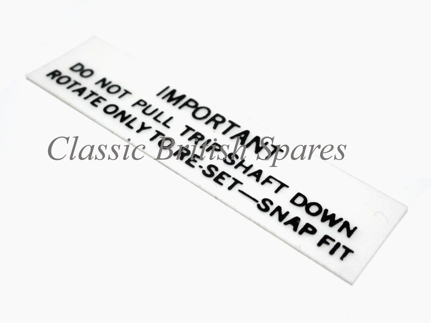 Smiths Magnetic Speedometer Trip Reset Decal (1)