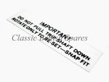 Smiths Magnetic Speedometer Trip Reset Decal (1)