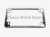 Chrome Universal Motorcycle License Plate Frame