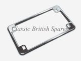 Chrome Universal Motorcycle License Plate Frame