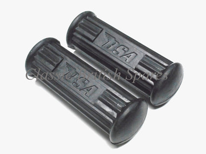 BSA Riders Footrest Rubber Set W/ Logo - 82-9602 - 1969-72 - A50 / A65 / B25 / C25