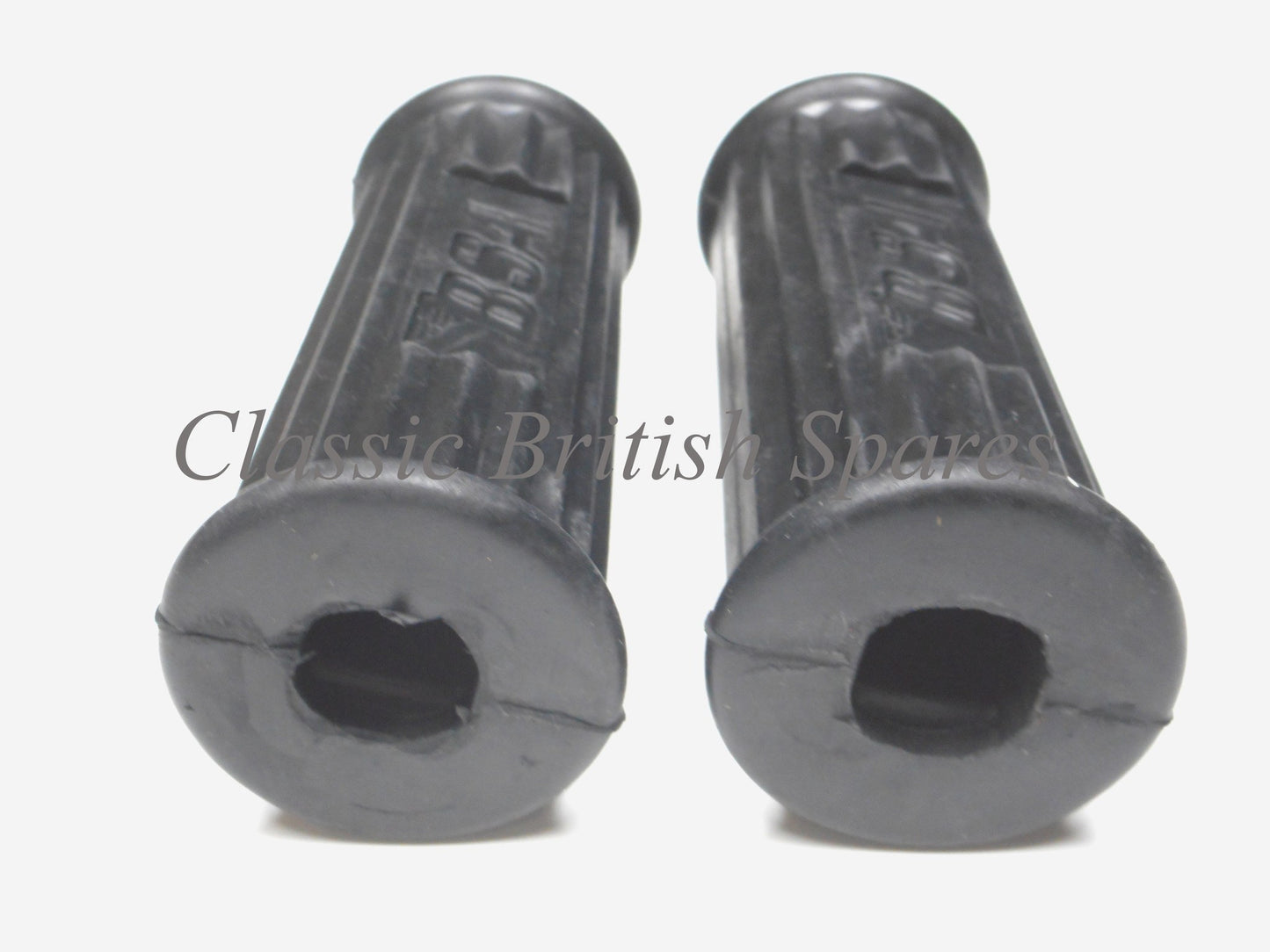 BSA Riders Footrest Rubber Set W/ Logo - 82-9602 - 1969-72 - A50 / A65 / B25 / C25