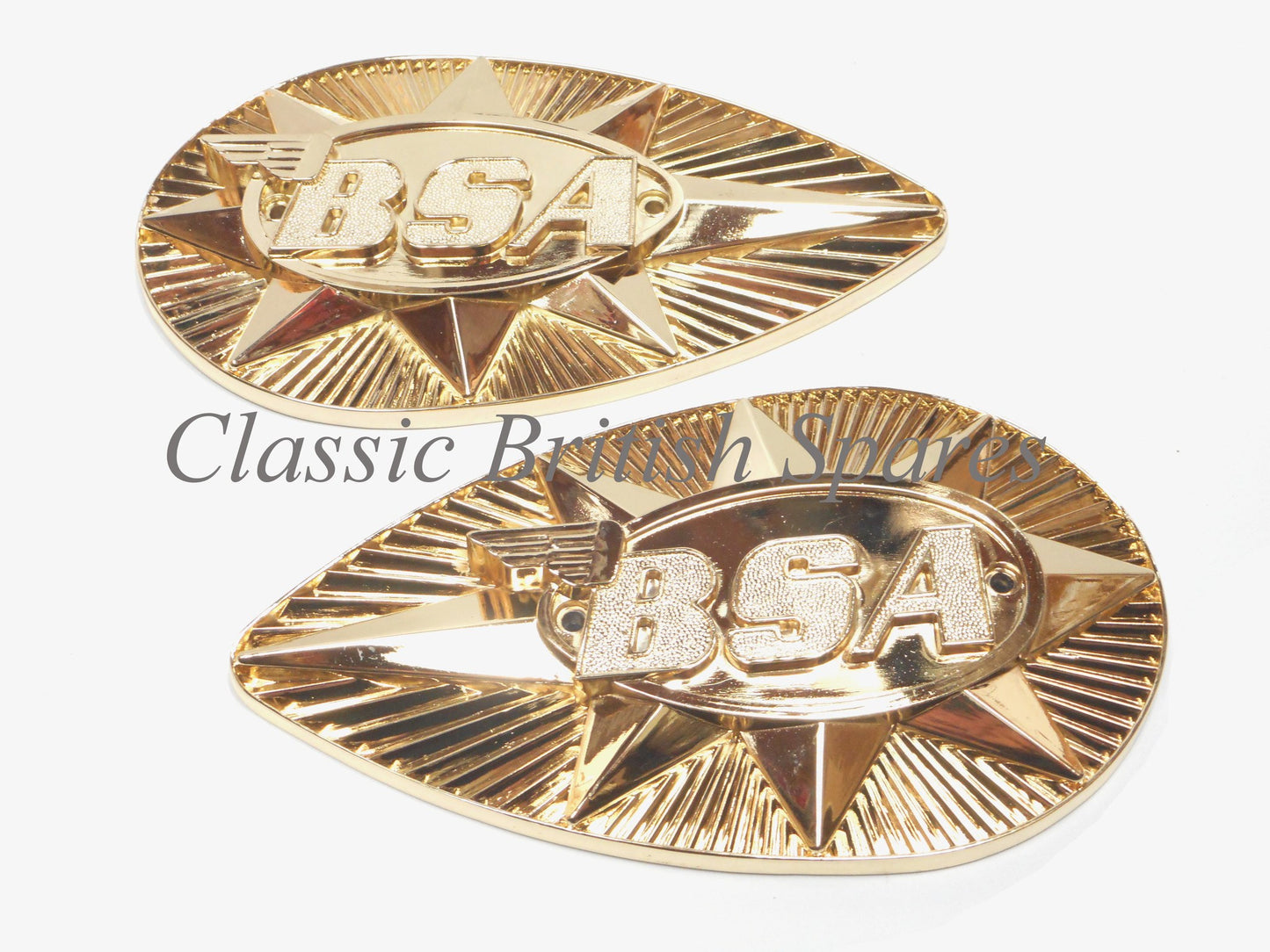 BSA Gas Tank Emblem Badge 82-9695 82-9696