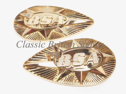 BSA Gas Tank Emblem Badge 82-9695 82-9696