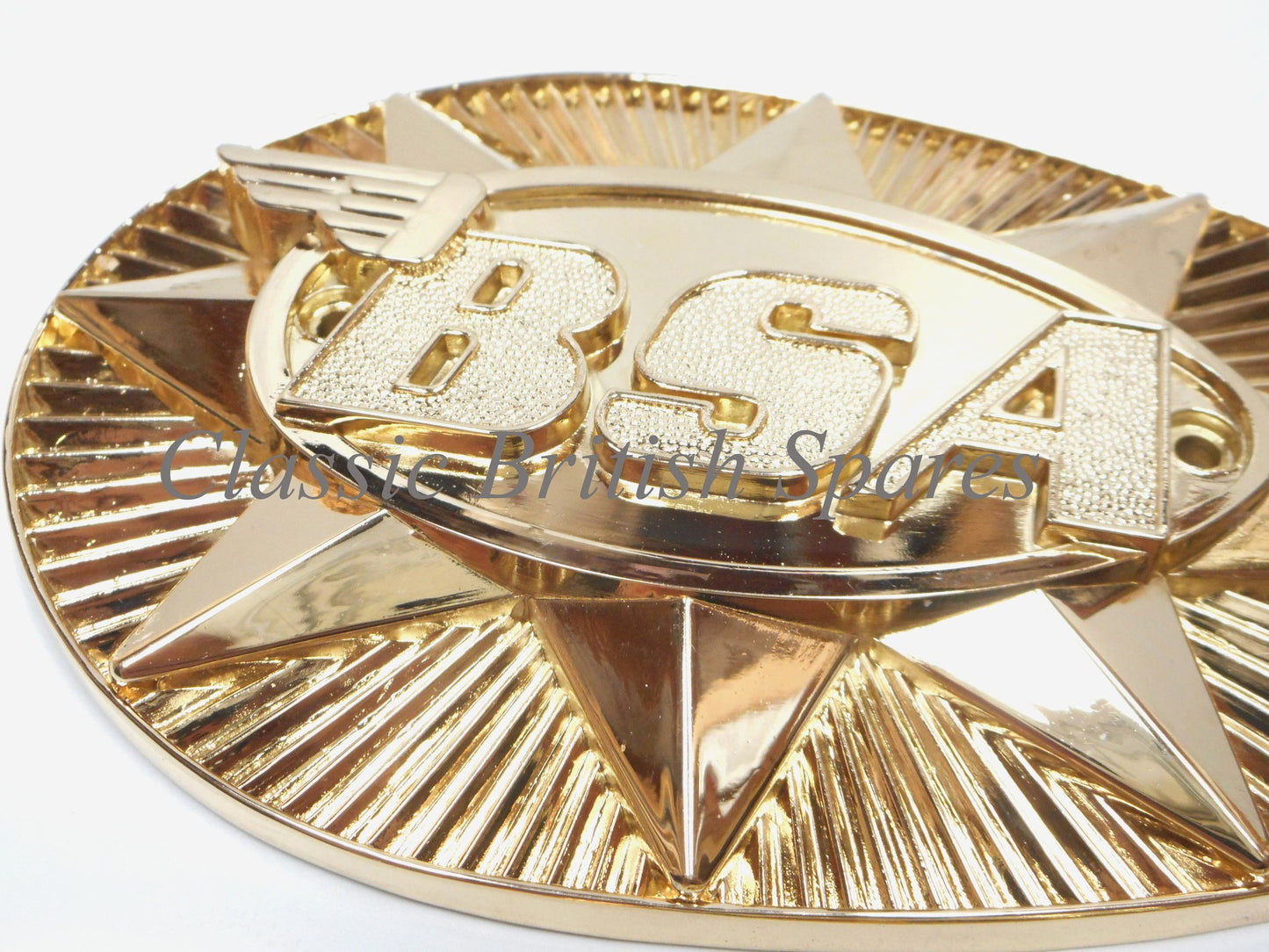 BSA Metal Gas Tank Badge Set 82-9695 & 82-9696 - 1968-70-  A65 / B25 / C25 / B44SS