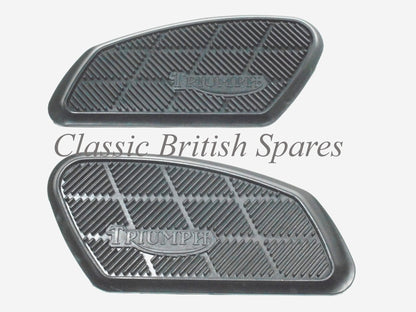 Triumph Gas Tank Knee Pad Rubbers 82-8192 & 82-8193 1968-74 T100 T120 TR25W TR6