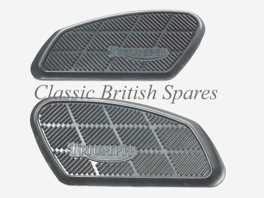Triumph Gas Tank Knee Pad Rubbers 82-8192 & 82-8193 1968-74 T100 T120 TR25W TR6