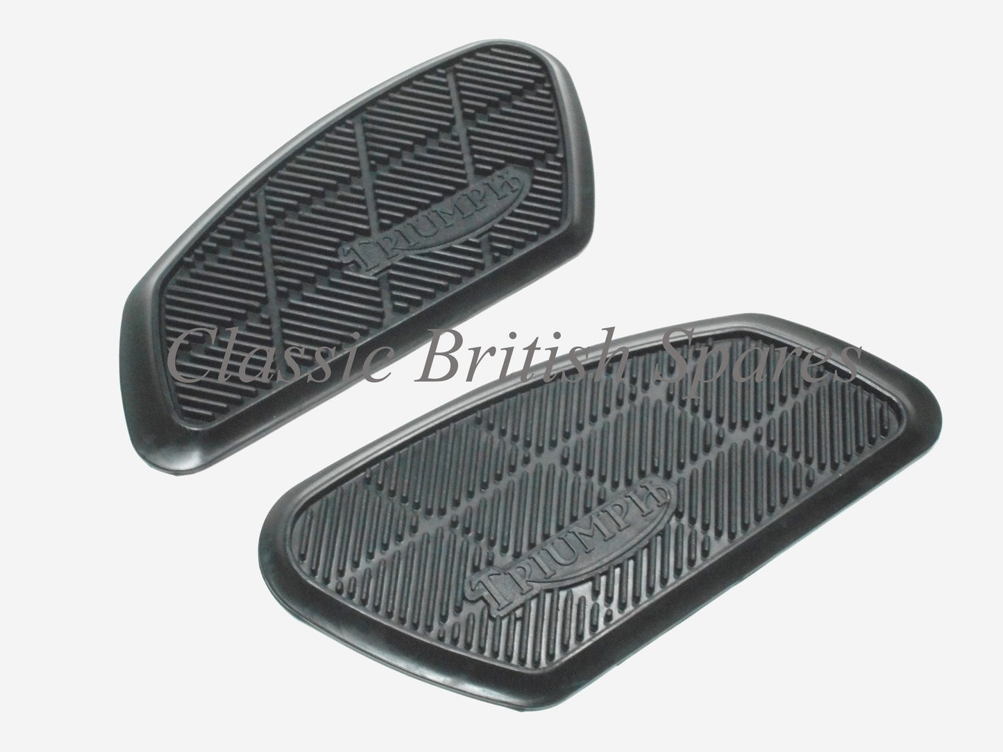 Triumph Gas Tank Knee Pad Rubbers 82-8192 & 82-8193 1968-74 T100 T120 TR25W TR6