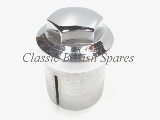 Triumph BSA Steering Stem Chrome Sleeved Nut 97-2651 1958-70 C15 B44 TR25W B25