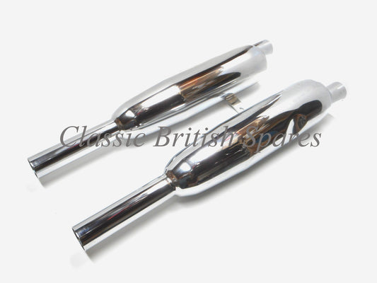 Triumph 350 & 500 Silencer Set 71-2017