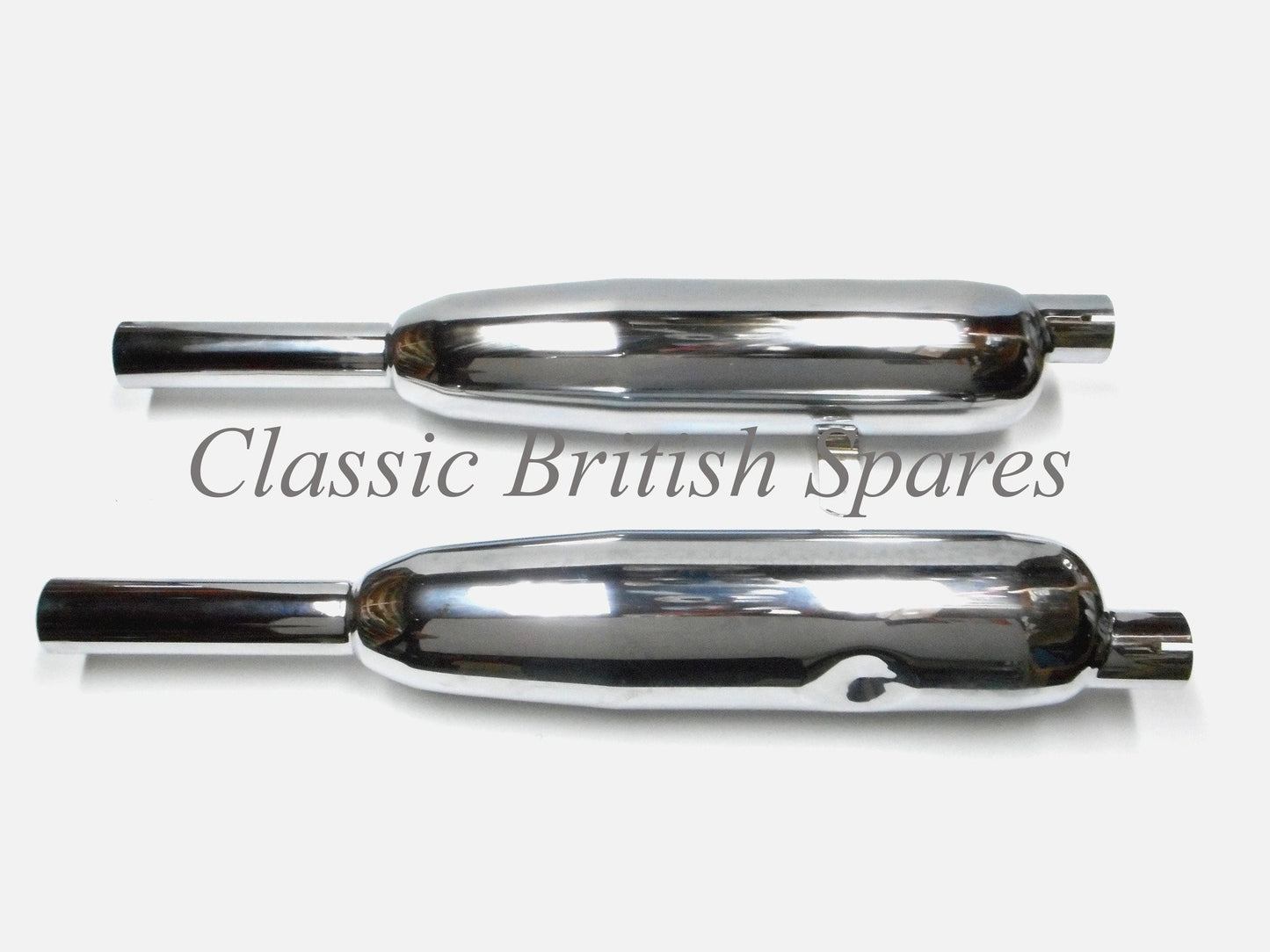 Triumph 350 / 500 Chrome Muffler Set (71-2017 & 71-2018) - 1957-74 - T90 / T100