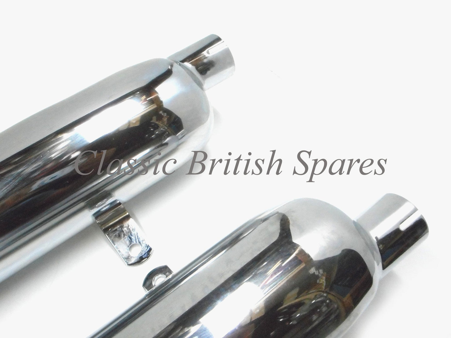 Triumph 350 / 500 Chrome Muffler Set (71-2017 & 71-2018) - 1957-74 - T90 / T100
