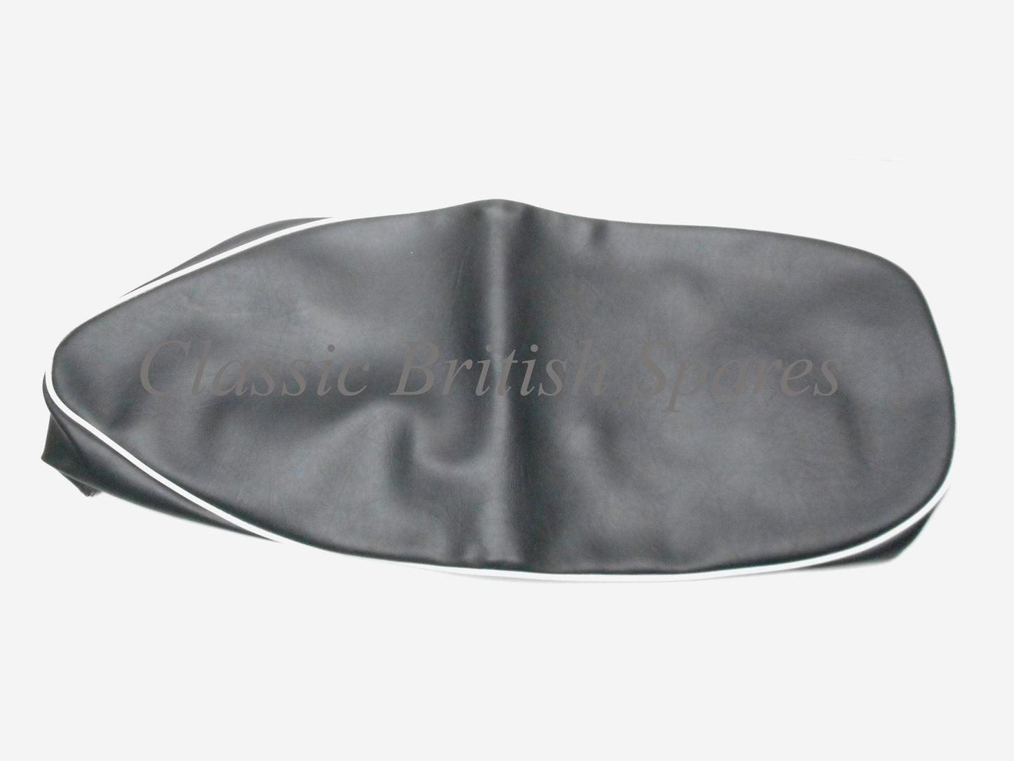 BSA A50 / A65 Black Seat Cover W/ White Piping (1) 19-5302 - 1962-65