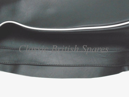 BSA A50 / A65 Black Seat Cover W/ White Piping (1) 19-5302 - 1962-65