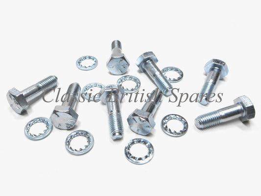 Triumph Twins Rear Sprocket To Hub Mounting Bolt & Washers - 1969-74