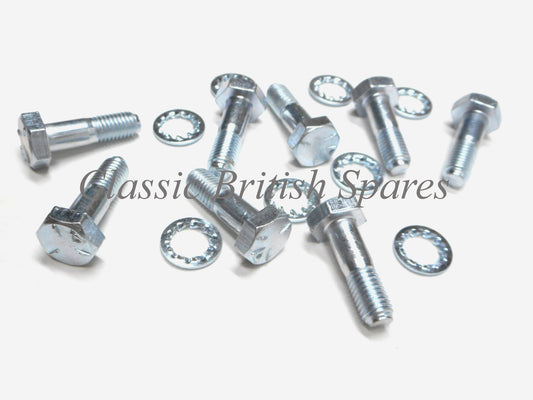 Triumph Twins Rear Sprocket To Hub Mounting Bolt & Washers - 1969-74