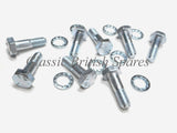 Triumph Twins Rear Sprocket To Hub Mounting Bolt & Washers - 1969-74