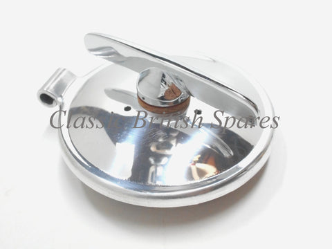 BSA 2 1/2" Gas Tank "Winged" Alloy Filler Cap (1) - 68-8083 A50 / A65 / A7 / A10