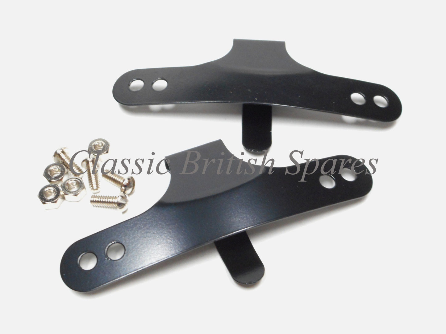 BSA Gas Tank Badge Emblem Mounting Clips W/ Hardware 42-8020 A7 A10 A65 B31 M20