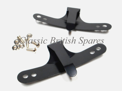 BSA Gas Tank Badge Emblem Mounting Clips W/ Hardware 42-8020 A7 A10 A65 B31 M20