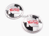 Norton Round Tank Badge Set