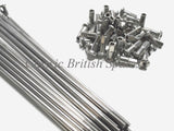 Conical Rear Hub Spoke And Nipple Set CBS-5012
