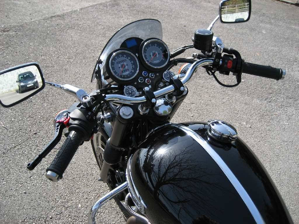 Triumph Bonneville With Chrome Norman Hyd "M" Handlebars